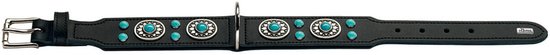 Hunter Halsband Sioux Softleder Zwart Zwart Onderlegd - 41-49X55X3.9 CM
