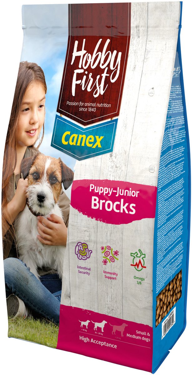 Hobbyfirst Canex Puppy-Junior Brocks Kip&Rijst - Hondenvoer - 3 kg