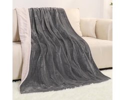 Elektrische deken - Electrische Deken 1 persoons met Temperatuurregeling - Wasbaar - 10 Instelbare Warmte- en Tijdsfuncties - 180x130cm - Knuffeldeken - Grijs/Beige