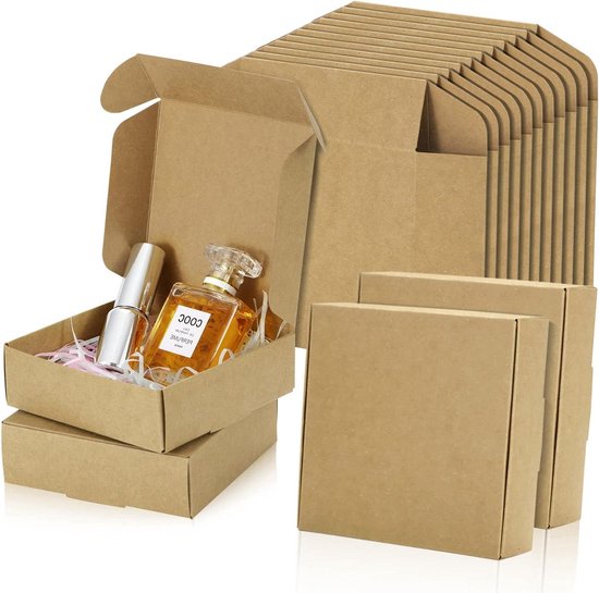 Paper Popcorn Box Large Size Kraft 150g 8,7x13x20,3cm (25 Units
