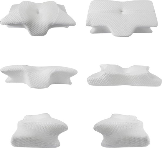 CloudÉtoile Cervicaal Memory Foam Kussen - 2 in 1 Orthopedisch