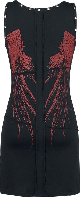 Robe Rock Zwart à lacets Rock Rebel by EMP Femme - 3XL