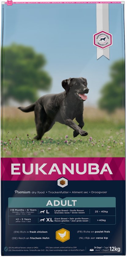 Eukanuba Dog Adult Large Breed Chicken - 12 KG