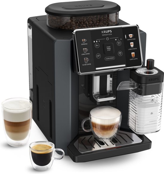 KRUPS EA912B Sensation Milk M90 Volautomatische espressomachine Zwart