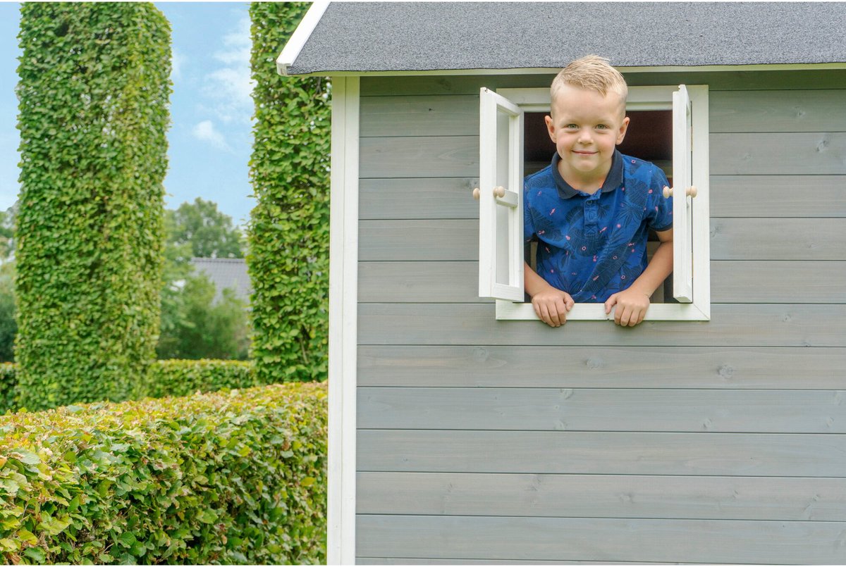 EXIT Loft 700 houten speelhuis - grijs