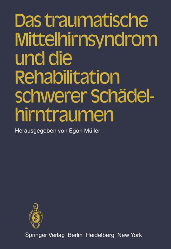 Das traumatische Mittelhirnsyndrom und die Rehabilitation sc ... - cover