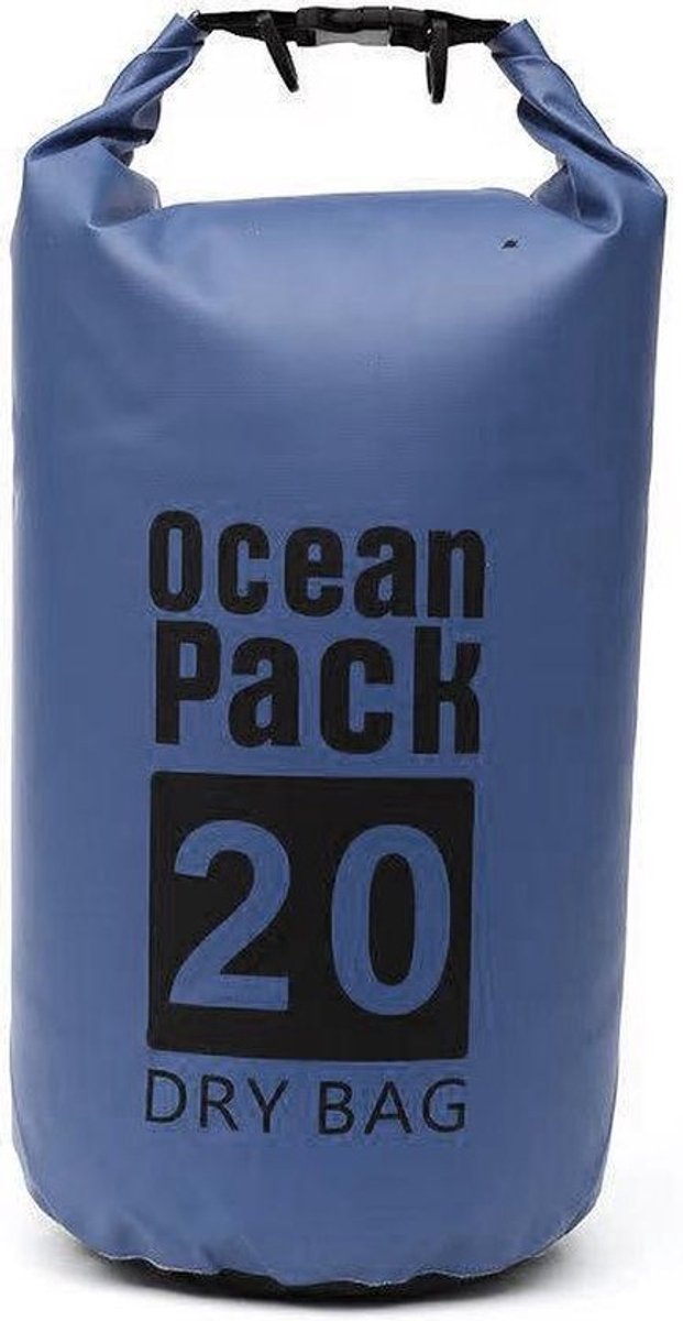 Waterdichte Tas - Dry bag - 20L - Blauw - Ocean Pack - Dry Sack - Survival Outdoor Rugzak - Drybags - Boottas - Zeiltas
