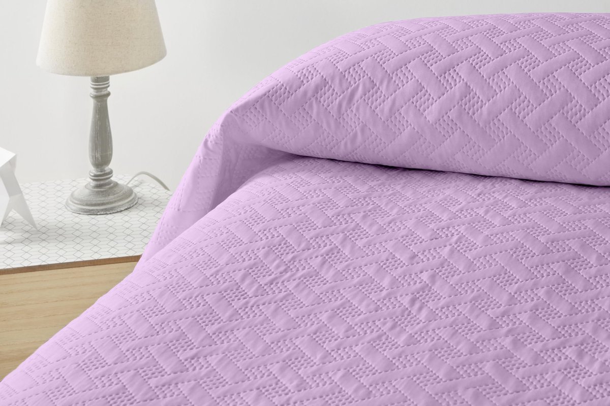 Unyqoos Tijdloze en Stijlvolle Lichte Dekbed voor Alle Seizoenen - 180 x 260 cm - Lila Design paars