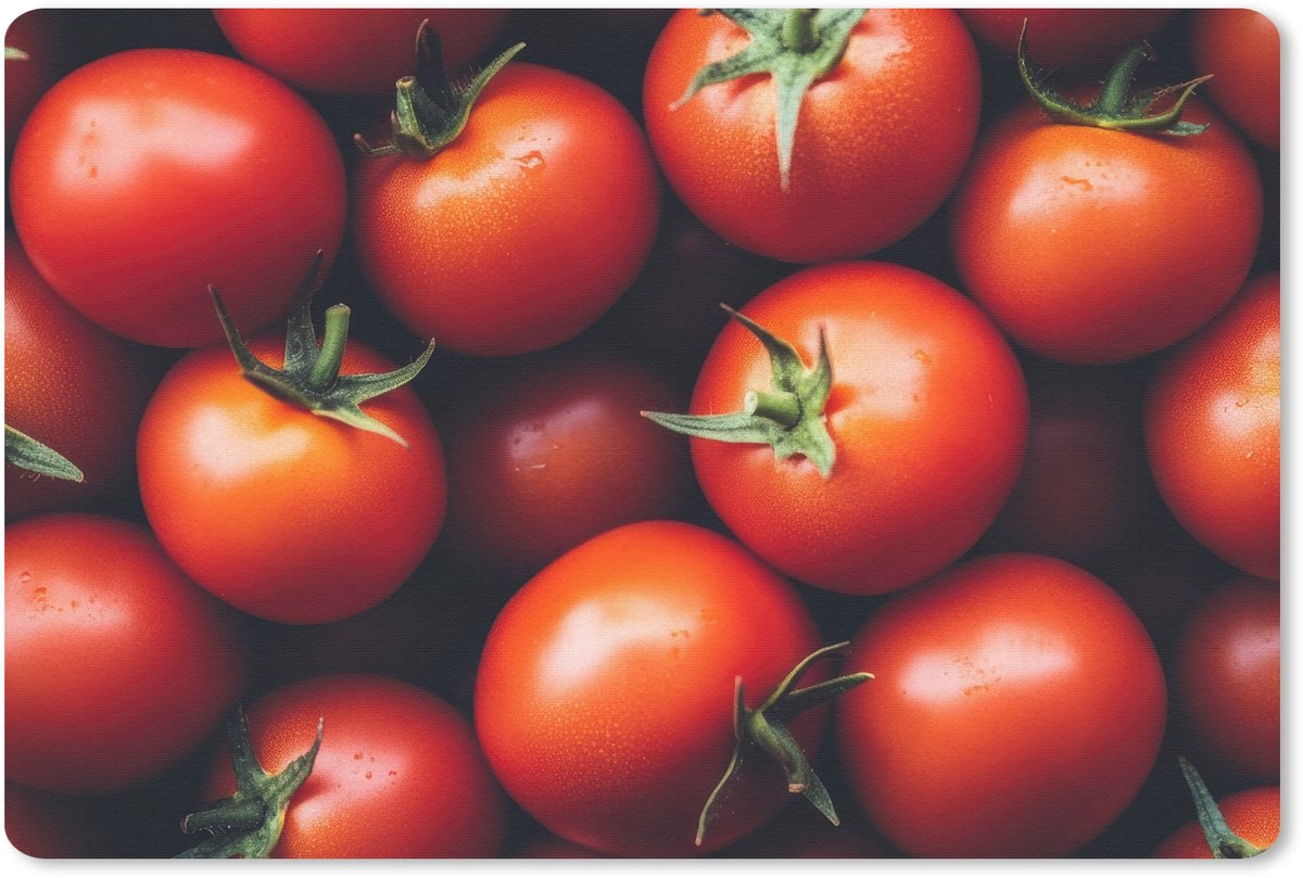 Muismat 27x18 cm - Mousepad Groente - Rood - Tomaten - Muismatten