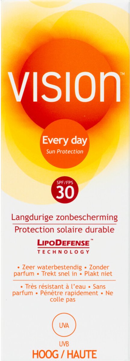 Goedkoopste 2x Vision Zonnebrand Every Day Sun SPF 30 50 ml