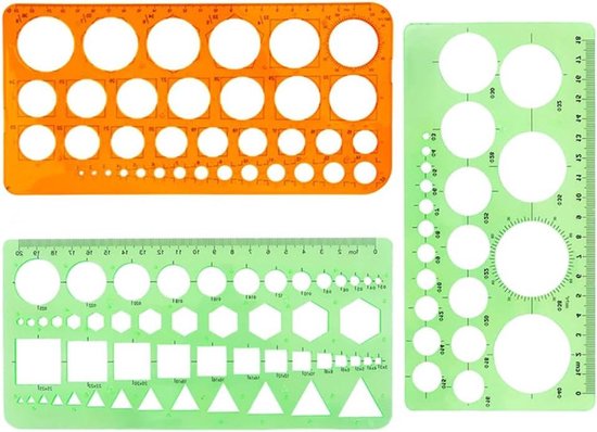 6 Stks-set Cirkels Vierkanten Geometrische Bekisting Tekening Sjablonen Hoek Liniaal Stencil Meten 6 Stks-set Cirkels Vierkanten Geometrische Bekisting Tekening Sjablonen Hoek Liniaal Stencil Meten