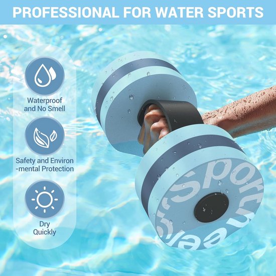 Sportneer Watergewichten, aquatische oefeningen, halters, waterhalters
