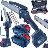 Mini Accu Kettingzaag 36V – Compact, Krachtig & Compleet – Inclusief 2 Accu’s