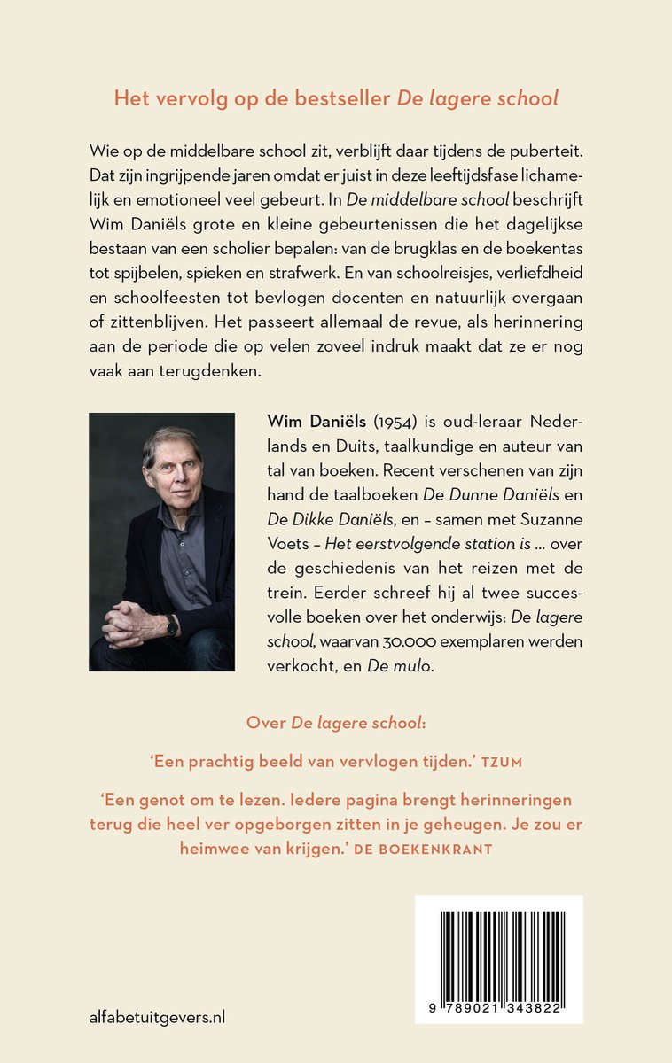 De middelbare school - back cover
