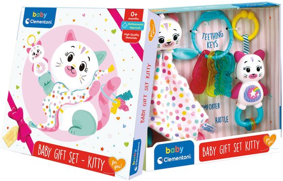 Baby Clementoni - Baby Cadeau Set - Kitty, Baby Spelen 0 maanden, 17805 van Clementoni — afbeelding 2