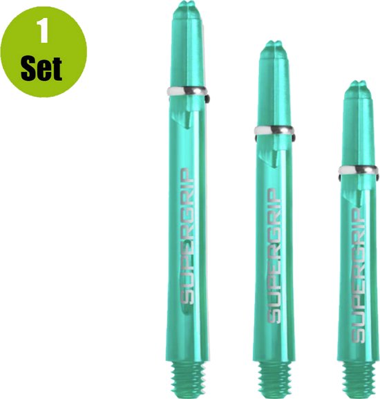 Harrows Supergrip Dart Shafts - Jade - Short - (1 Set) van Harrows — afbeelding 2