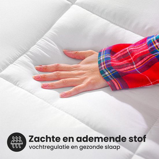 Sleep Comfy - Série White Soft - Dekbed toute l'année| 140x200 cm - 30 jours d'essai de sommeil - Dekbed anti-allergique - Dekbed simple - Couette d'été & Couette d'hiver