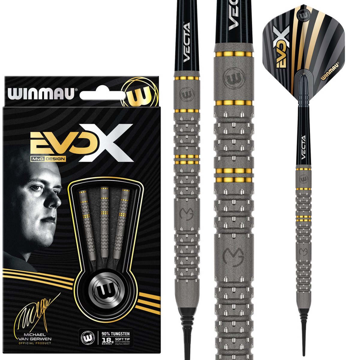 Winmau Michael van Gerwen EVO-X 90% - Soft Tip Darts