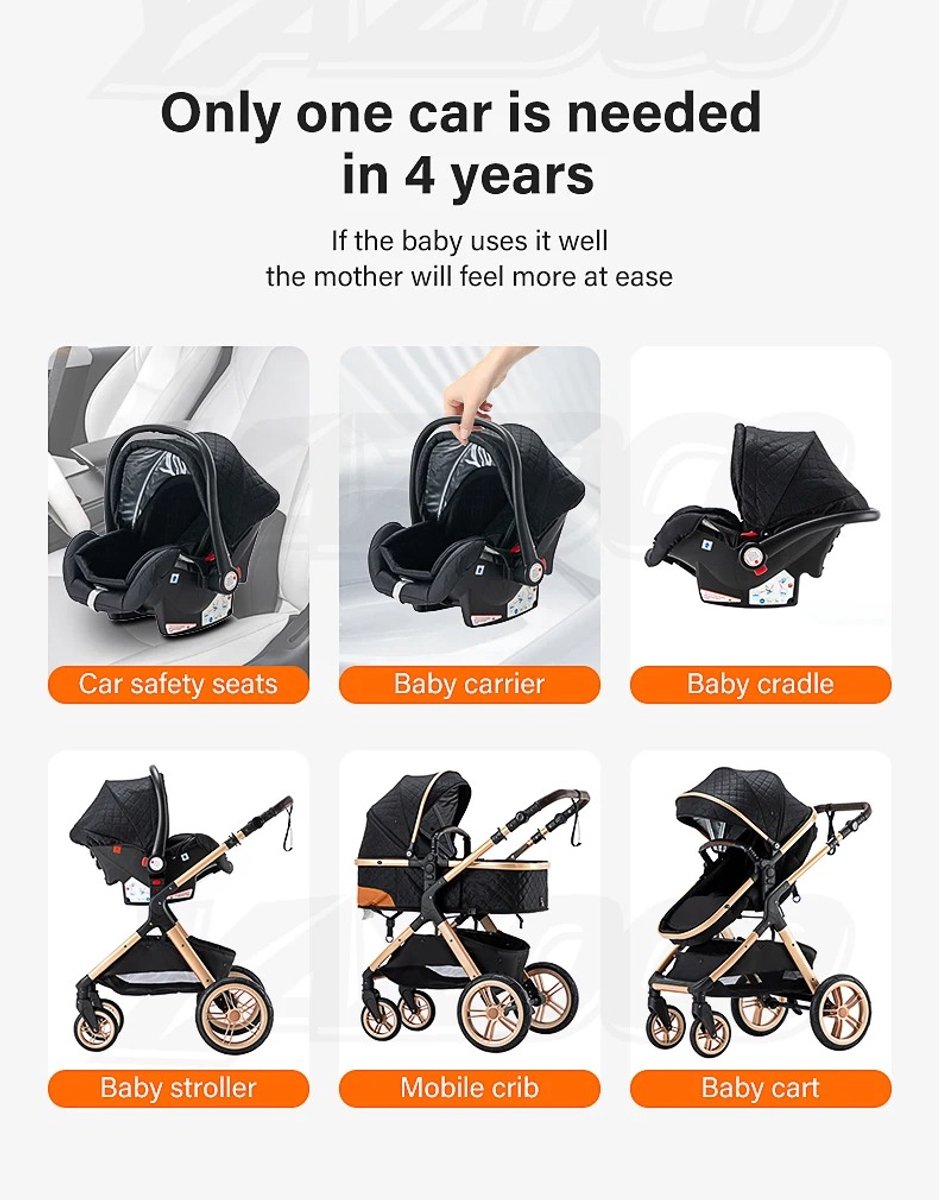 Mila 3-in-1 Kinderwagen met Autostoel thumbnail 5