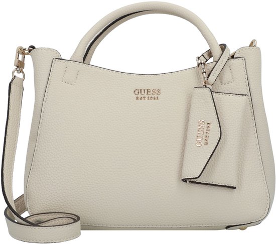GUESS Sac à épaule bandoulière Sac à main Brenton Girlfriend Satchel Bone Écru