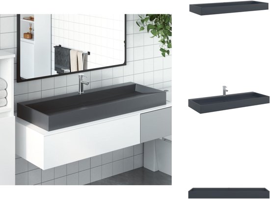 Wastafel 60cm enkele wasbak SaniPro Trend 60x47x5cm keramiek