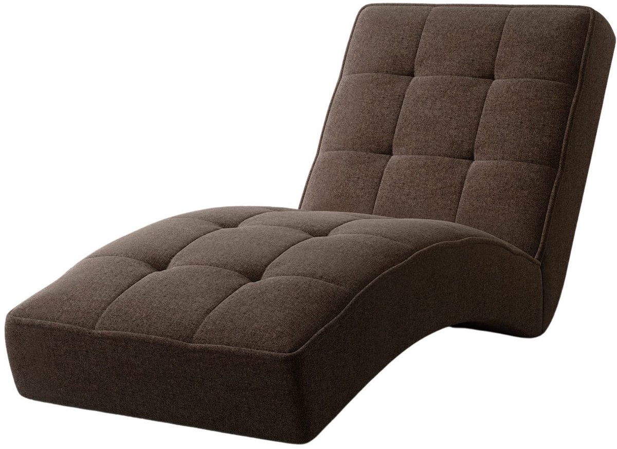 Chaise longue LIVANO - Elegante 1-zits ligstoel | Zit- en loungebank voor woonkamer & relaxruimte | Chaiselongue 73x79x170 cm (Lichtbruin - Twist 06)