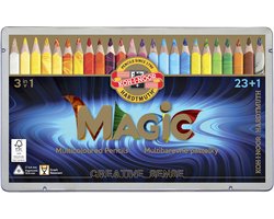 Koh-i-Noor Creative Sense Magic Jumbo Kleurpotloden Set - 23 Kleuren en 1 Magic Blender