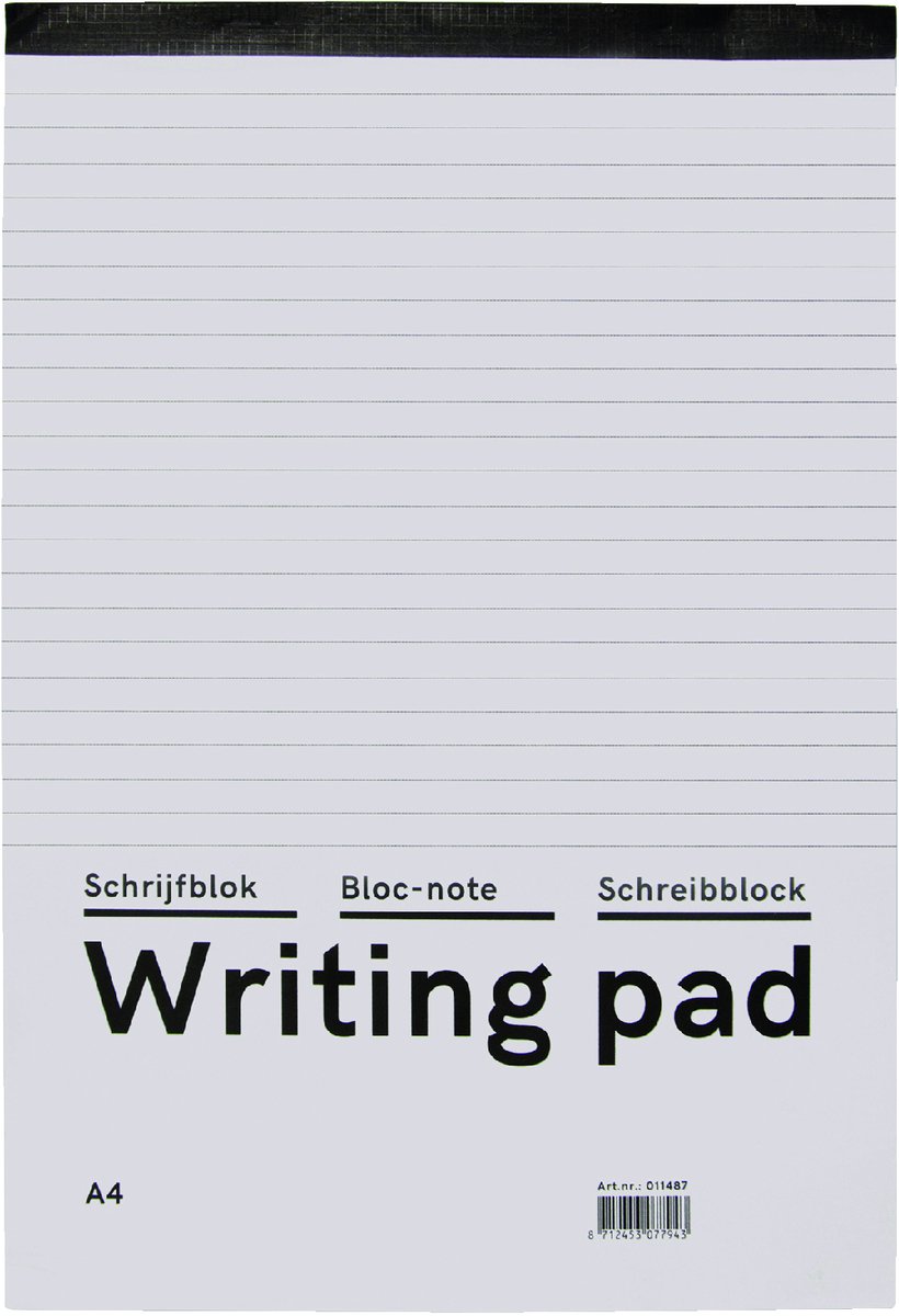 Schrijfblok qbasic a4 lijn 160blz 60gr | 10 stuks