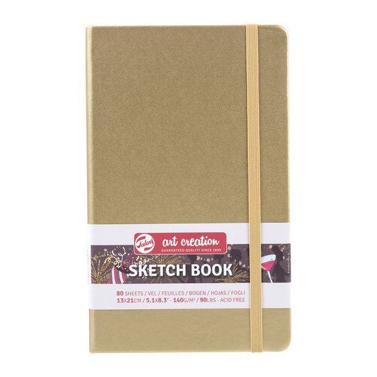 Schetsboek talens art creation goudgeel 13×21 cm – 5 stuks