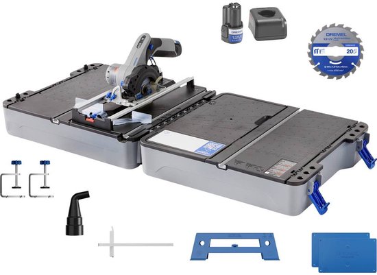 Dremel BluePrint Draagbaar Zaagstation - Inclusief 12V Compactzaag - Zaagstation