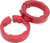 Inovra Plus - Fietsstuur Grips Lock Ringen 2 Stuks Aluminium Bike Grip Lock Op Klemmen voor Fietsstuur 22.2mm - Rood. Voeg zoekwoorden zoals "fietsaccessoires" en "fietsstuurvergrendeling" toe.