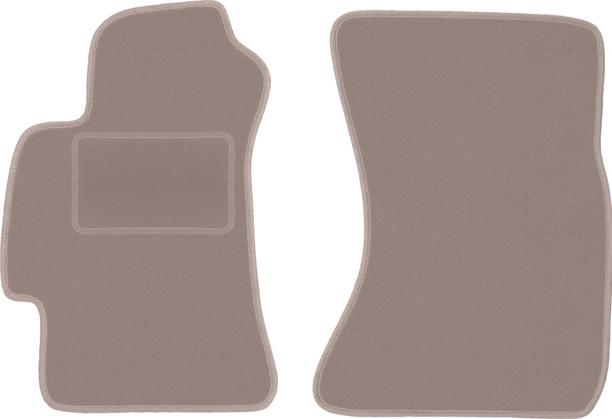 Beige voormatten voor: Subaru Outback III stationwagen, sedan (2003-2009)