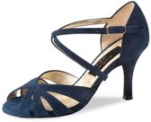 Nueva Epoca Gracia Dansschoenen Dames met Hoge Hak - Donkerblauw Suède - Danshakken Latin, Salsa, Kizomba, Tango - Suede zool - Nueva Epoca - Navy - 34