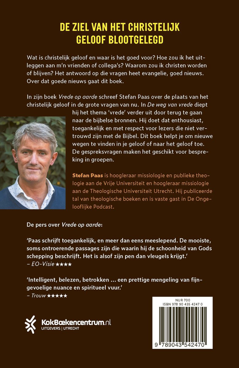 De weg van vrede - back cover