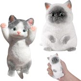 4 Yoyos Squishy Pattes De Chat Trop Mignons - Jouets Anti-Stress à Presser Pour Décompresser