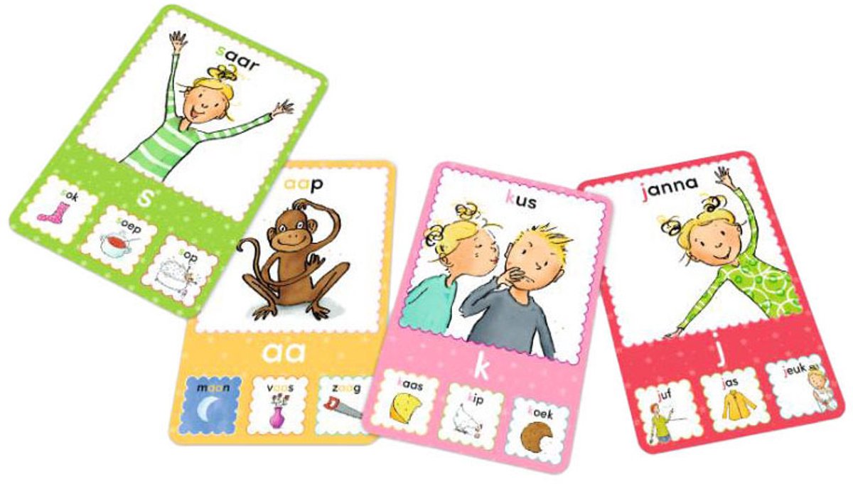 De Zoete Zusjes Letterkwartet - Kwartetspel van Hanneke de Zoete — afbeelding 7