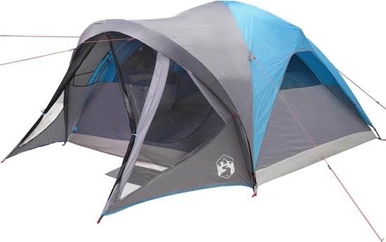vidaXL Tunneltent - 6-persoons - Waterdicht - Blauw Familietent - Tunneltent - Campingtent - Caravan Accessoires - Watersport van Vidaxl — afbeelding 3