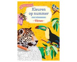 Kleuren op nummer voor volwassenen Dieren