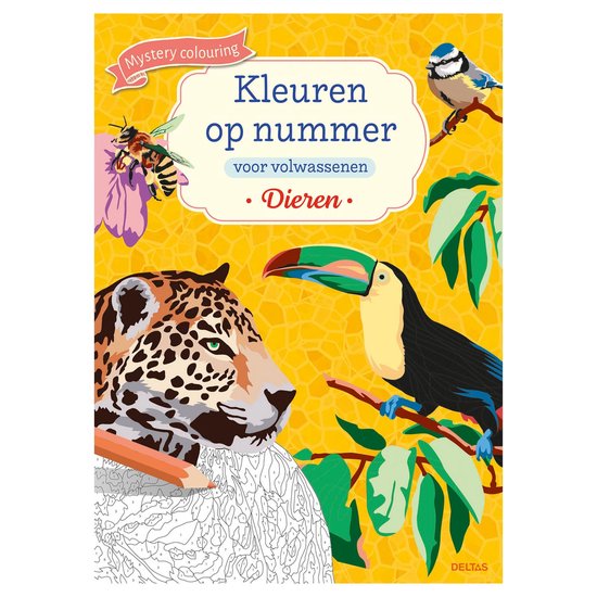 Kleuren op nummer voor volwassenen Dieren - cover