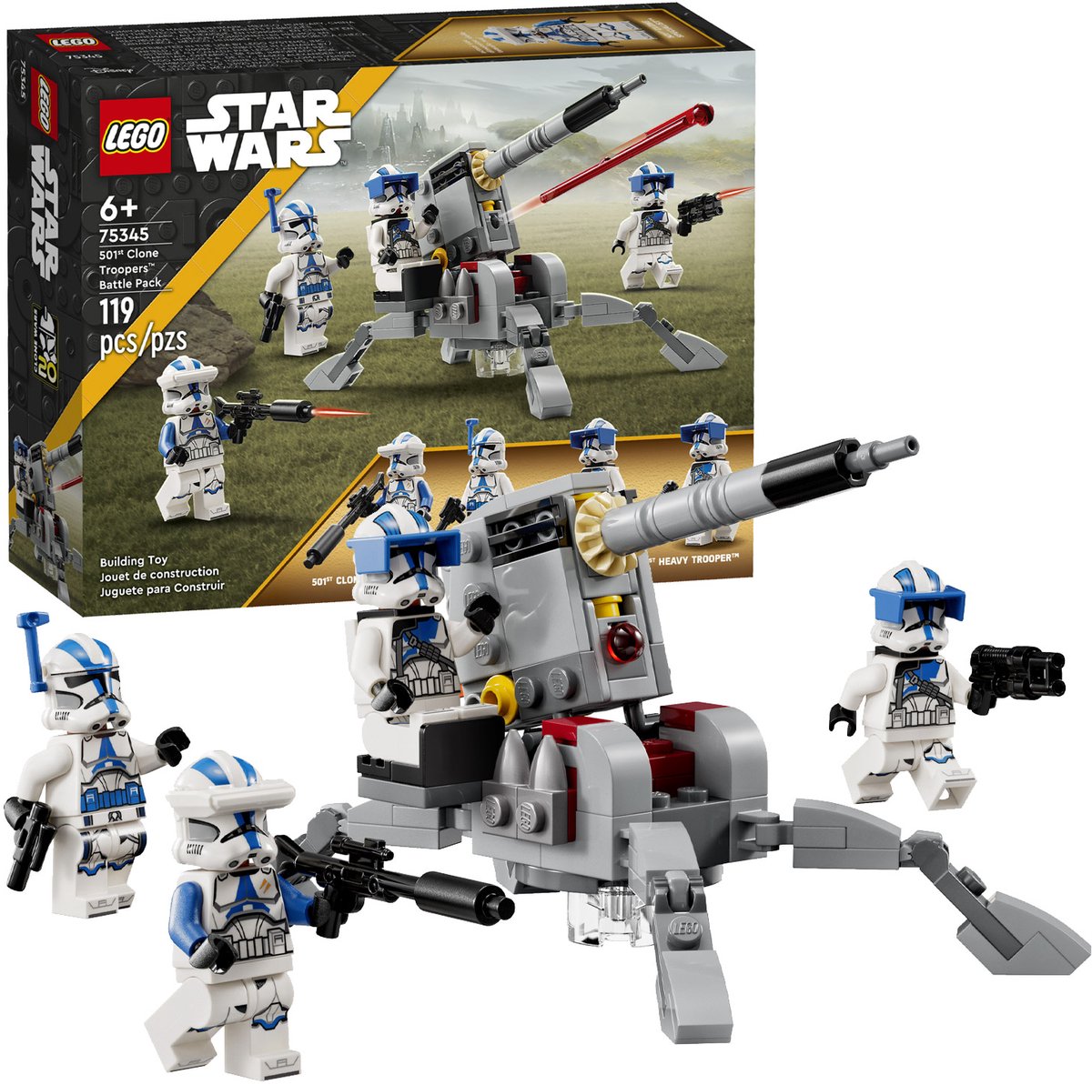 LEGO Star Wars 501st Clone Troopers Battle Pack Bouwbaar Speelgoed met Minifiguren - 75345 — afbeelding 18