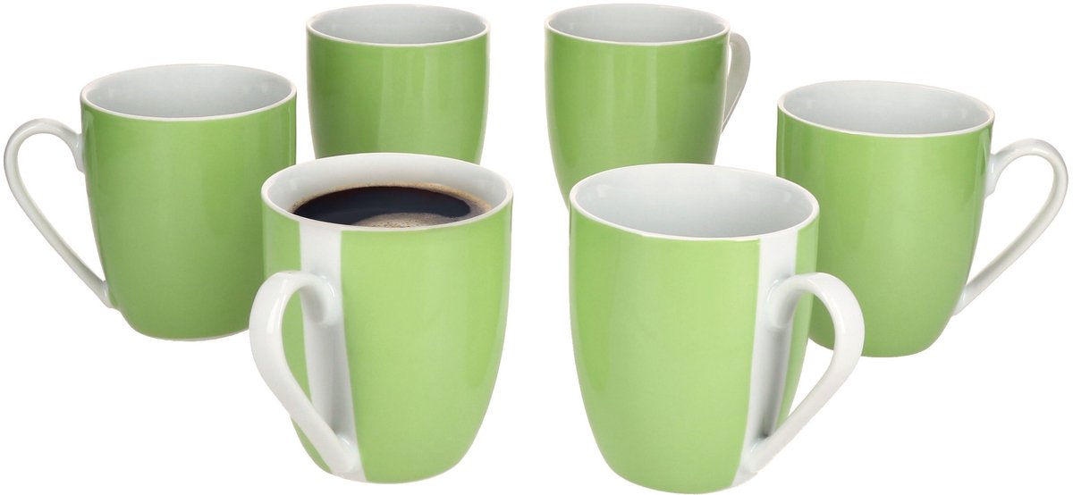 MamboCat MamboCat Set van 6 Variant koffiemokken GROEN