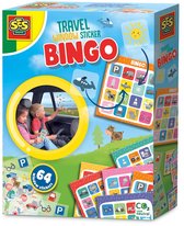 SES - Reisspel - Raamsticker bingo - herbruikbaar - verschillende bingo kaarten - fijne afleiding tijdens een reis - reisspelletje voor kinderen