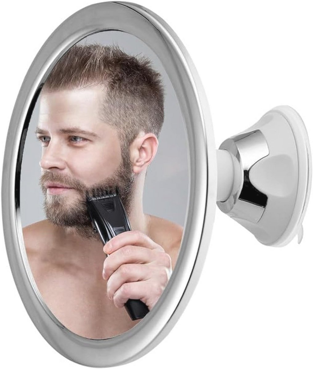 Mistvrije Scheerspiegel voor Douche met Krachtige Zuignap