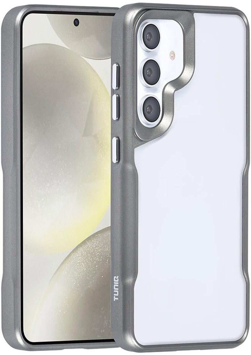 TUNIQ telefoonhoesje voor Samsung Galaxy S24 - Siliconen backcover - Grijs