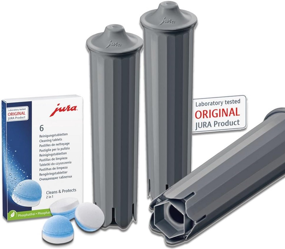Waterfilter en Reinigingstabletten voor Koffiezetapparaten - 3 Stuks Waterfilter en 6 Stuks Reinigingstabletten