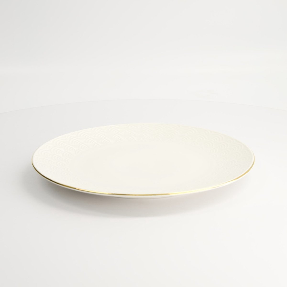 Tokyo Design Studio - Nippon White Gold Rim Plate 25.5cm Wave