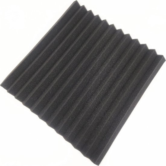 52 stuks akoestische panelen 30,5 x 30,5 cm - akoestisch schuim - hoge dichtheid - geluiddichte studiowiggen - houtskool