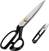 Handi Stitch Kleermakers Schaar en Draad Schaartje - Zware Kwaliteit 22.86cm Roestvrij Stalen Scherpe Schaar - Voor het Knippen van Stof, Leer, Spijkerstof, Aanpassen, Naaien & Maatmaken