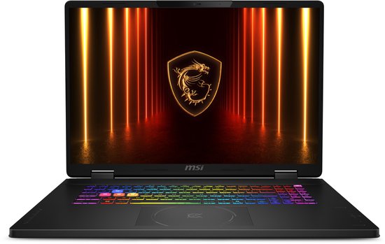 MSI Crosshair 18 HX AI A2XWGKG-002NL Intel Core Ultra 9 275HX Laptop 45,7 cm (18") Quad HD+ 16 GB DDR5-SDRAM 1 TB SSD NVIDIA GeForce RTX 5070 Wi-Fi 6E (802.11ax) Windows 11 Home Zwart - MSI - Hoofdafbeelding