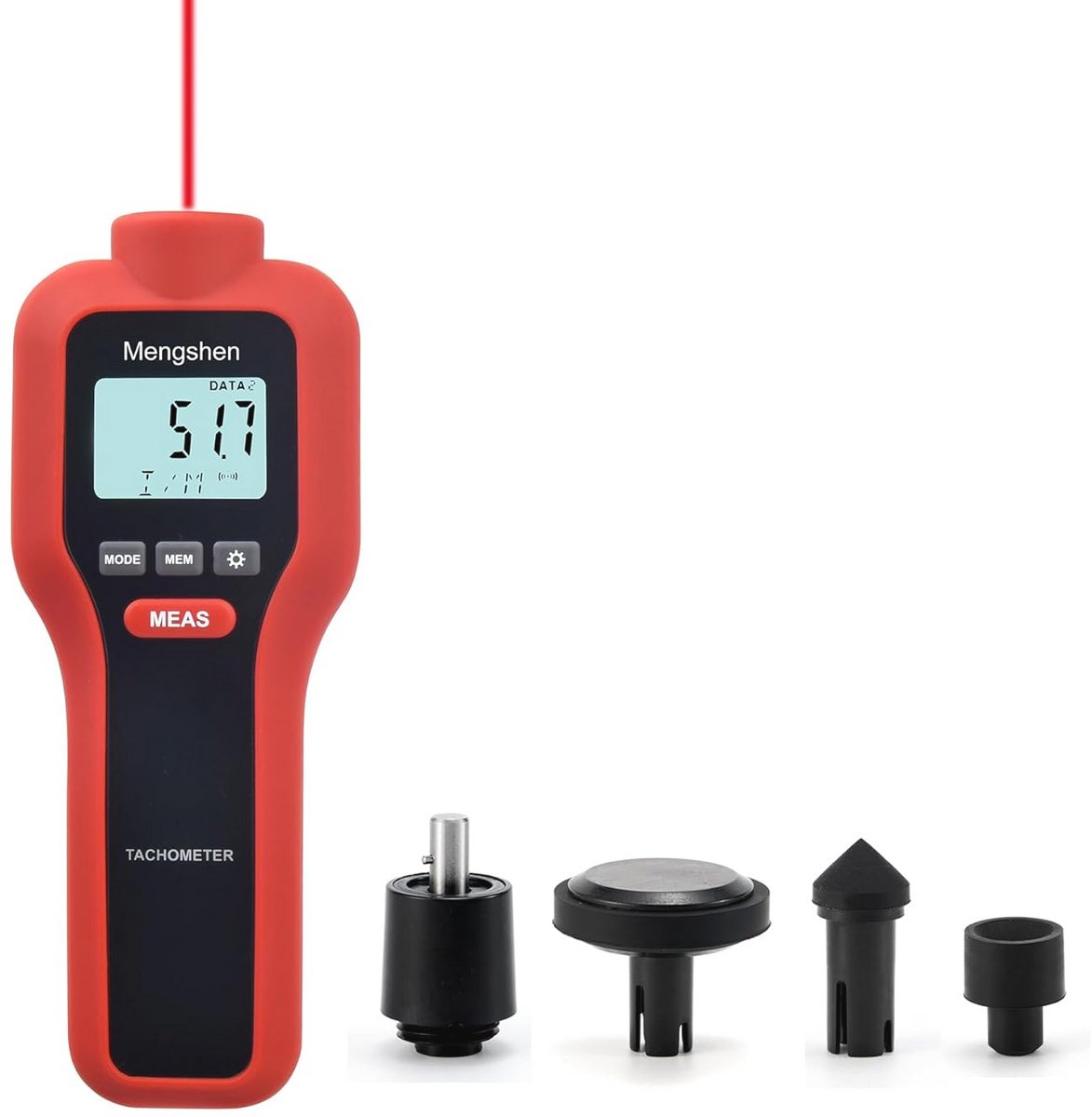 2-in-1 Digitale Snelheidsmeter - Contactloos & Contact Toerentalmeting
